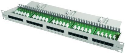 Telegärtner 100007025 | 19" ISDN/Tel. Patch Panel MPPI25-H mit Adernmanagement