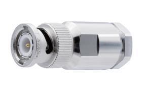 Telegärtner 100023329 | BNC-Kabelstecker, steck/klemm, Low Loss 240 Kabel, Feldmontage-Type