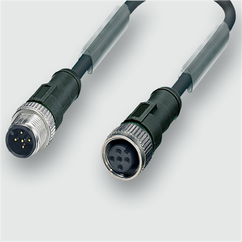 Lütze 442006 | STG5-M12/KUG5-M12 0,6M PUR M12-Verbindungsleitung