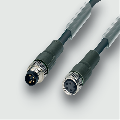 Lütze 410050 | STG4-M8/KUG4-M8 5,0m PUR M8-Verbindungsleitung