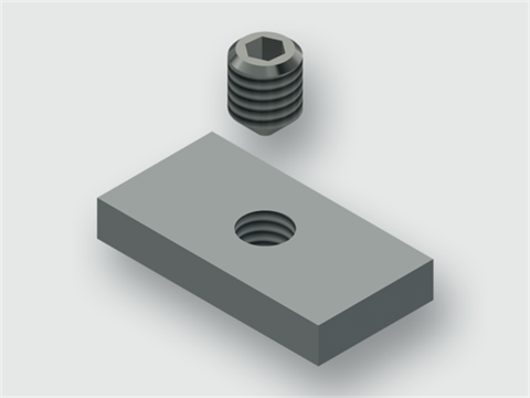 Lütze 380279.0010 | Set Befestigung vert.Kammdeckel, 1VPE=10 Cabinet / Zubehör / Verbindungselement / Gleitmuttern