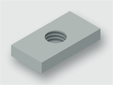Lütze 380275.0010 | Lastgleitmutter LGL M8 25x13x4, 1VPE=10 Cabinet / Zubehör / Verbindungselement / Gleitmuttern