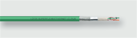 Lütze 104401 | SU ET (C) PUR (4×2×AWG24/7)StC Cat6A BUS- und Netzwerkleitung SU ET BUS (C) PUR / Cat. 6A Torsion