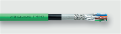 Lütze 104397 | EL ET (C) PVC (4×(2×AWG22/1)St)C Cat6A BUS- und Netzwerkleitung ETHERNET (C) PVC / EtherCat - Cat.6A