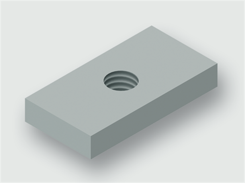 Lütze 380274.0010 | Lastgleitmutter LGL M6 25x13x4, 1VPE=10 Cabinet / Zubehör / Verbindungselement / Gleitmuttern