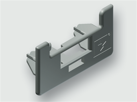 Lütze 380090.0010 | KHS-040-200, 1VPE=10 Cabinet / Zubehör / Kunststoffteile / Kantenschutz