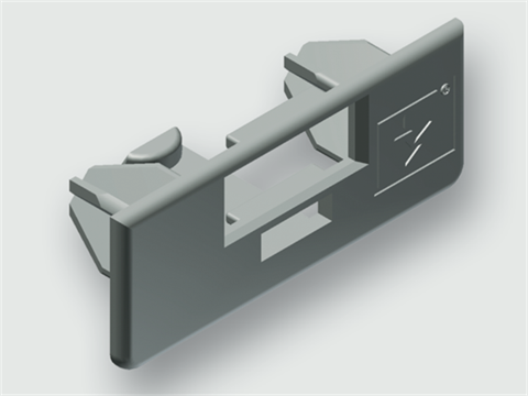 Lütze 380091.0010 | KMS-040-200, 1VPE=10 Cabinet / Zubehör / Kunststoffteile / Kantenschutz