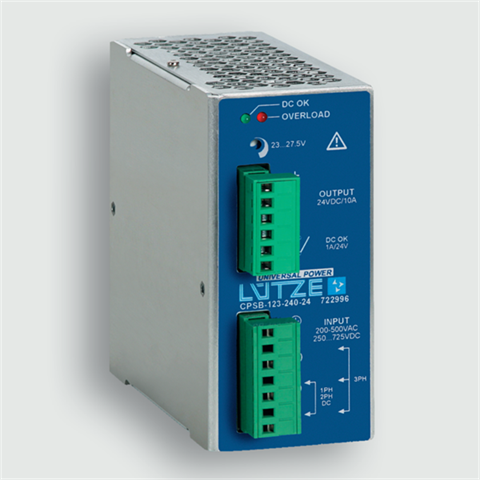 Lütze 722996 | CPSB-123-240-24 Stromversorgung / SNT / AC/DC / dreiphasig
