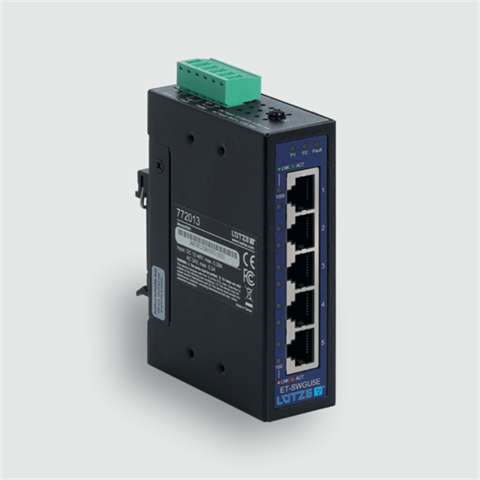 Lütze 772013 | ET-SWGU5E Industrial Ethernet Unmanaged Switch
