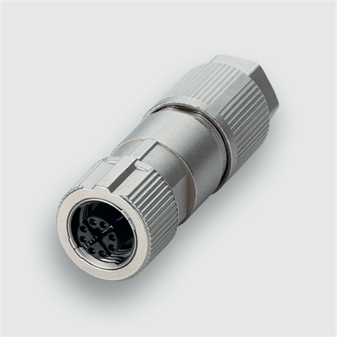 Lütze 490168 | KUGK8-M12(C) 8pol. X-kod. Cat.6A konfektionierbarer Stecker / M 12 / M 12