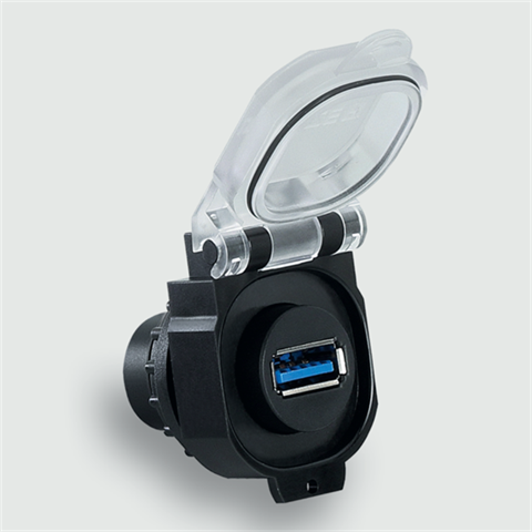 Lütze 490218 | USB-3.0 A/A F/F KD Wanddurchführung / USB / USB