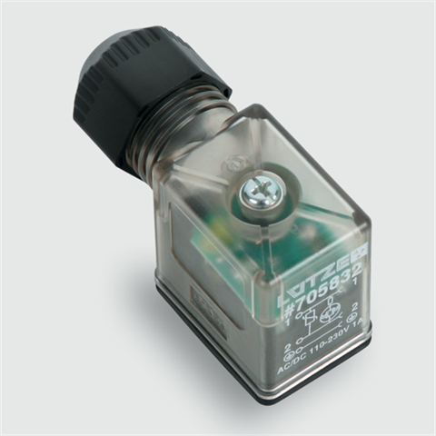 Lütze 705832 | LV-V22-5832 AC/DC 110-230V Ventilstecker konfektionierbar Bauf. B Ind.