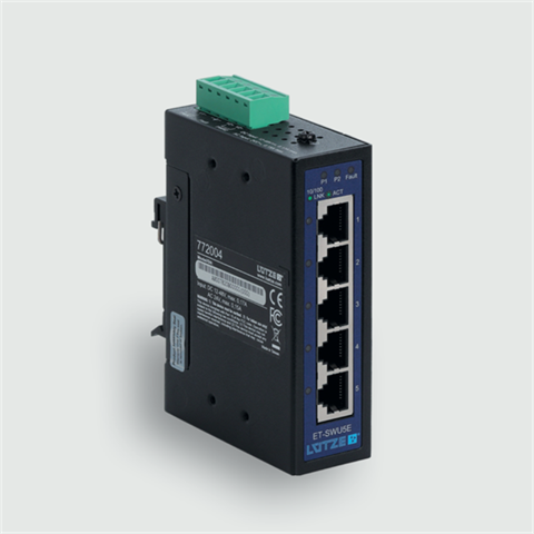 Lütze 772004 | ET-SWU5E Industrial Ethernet Unmanaged Switch