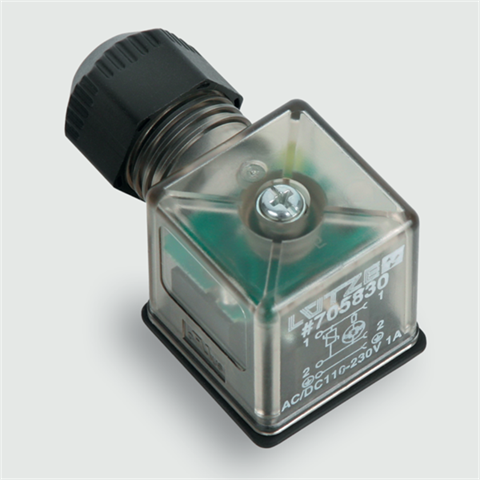 Lütze 705830 | LV-V20-5830 AC/DC 110-230V Ventilstecker konfektionierbar Bauf. A