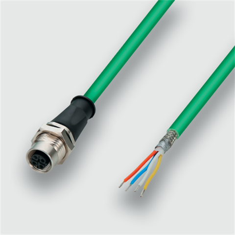 Lütze 475500.0500 | KUGE4-M12/PN 5M PUR M12-Feldbus-Netzwerkleitung PROFINET (Siemens)