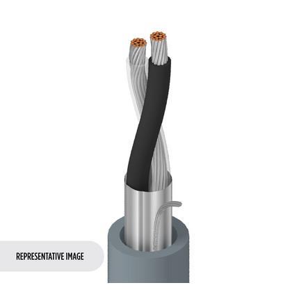 Belden Cable 1503A 007U1000 | Line-Level-Audiokabel, 1 Paar #22 Str TC, O/A-Folie, PVC-Ummantelung, CMR