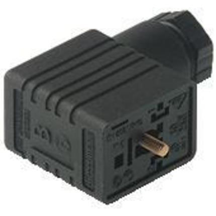 Hirschmann 932987100 | GMN 209 NJ black Leitungsdose 2pol.+PE, schwarz