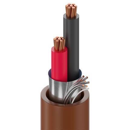 Belden Cable 5500FE 008U500 | Sicherheit und Ton, 2 Leiter 22 AWG, BC, CMR