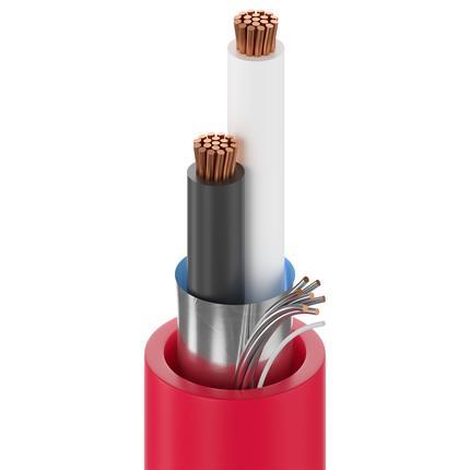 Belden Cable 5100FE 008U1000 | Sicherheit und Ton, 2 Leiter 14 AWG BC, geschirmt, CL3R, FPLR