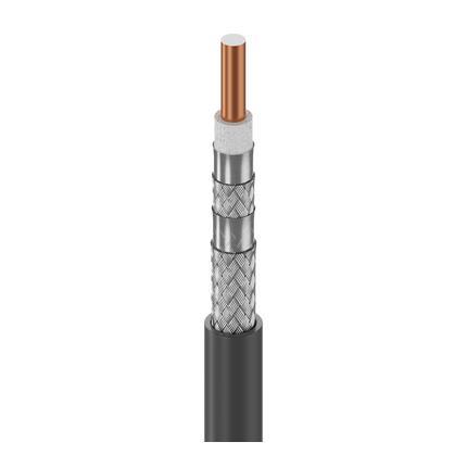 Belden Cable 3092A 0105000 | 18 AWG massiver blanker Stahlleiter mit Kupferbeschichtung, Isolierung aus Polyethylenschaum, Duobond® IV Quad Shield (100 % Abdeckung), PVC-Ummantelung.