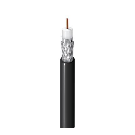 Belden Cable 7810A 0101000 | Typ RG-8, 10 AWG massiver .108" blanker kupferummantelter Aluminiumleiter, gasinjizierte Schaum-HDPE-Isolierung, Duobond® II – verzinnter Kupfergeflechtschirm (95 % Abdeckung), Polyethylenmantel.