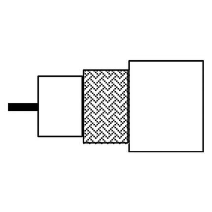 Belden Cable URM202.10200 | Uni-Radio-Koaxkabel, 75 Ohm, Typ M202, 23 AWG Litzenleiter aus blankem Kupfer, PE-Isolierung, 57 % blankes Kupfergeflecht als Abschirmung, PVC-Mantel