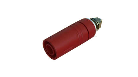 Hirschmann SKS 972357701 | SAB 2600 G M4 Au Buchse 4mm rot