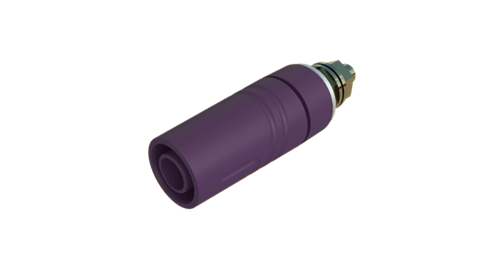 Hirschmann SKS 972357709 | SAB 2600 G M4 Au Buchse 4mm violett