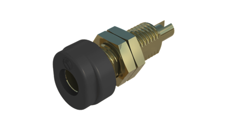 Hirschmann SKS 930175700 | BUG 10 Au Buchse 4mm schwarz