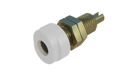 Hirschmann SKS 930175707 | BUG 10 Au Buchse 4mm weiß
