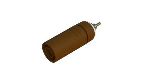 Hirschmann SKS 972360705 | SAB 2630 S1,9 Au Buchse 4mm braun