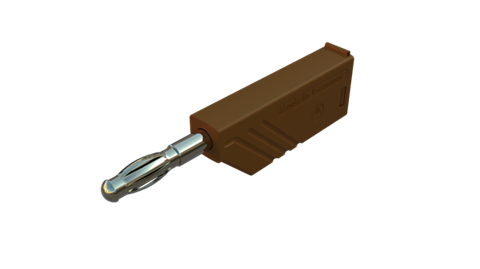 Hirschmann SKS 934100705 | LAS N WS Au Stecker 4mm braun