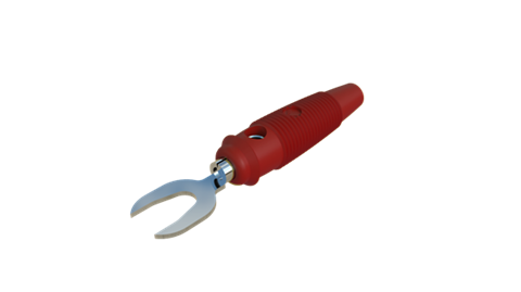 Hirschmann SKS 930585101 | KB 3 Stecker 4mm rot