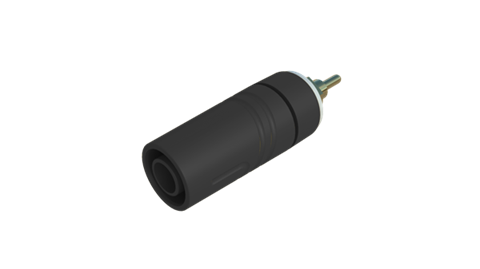 Hirschmann SKS 972360700 | SAB 2630 S1,9 Au Buchse 4mm schwarz