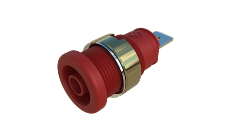 Hirschmann SKS 972356201 | SEB 2620 F6,3 Ni Buchse 4mm rot