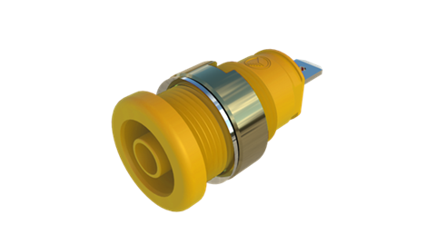 Hirschmann SKS 972355203 | SEB 2610 F4,8 Ni Buchse 4mm gelb