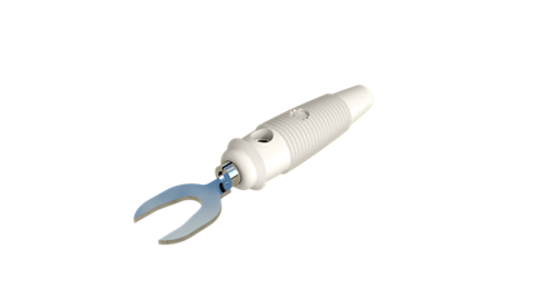 Hirschmann SKS 930585107 | KB 3 Stecker 4mm weiß