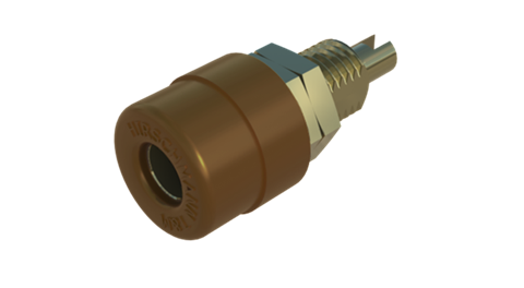 Hirschmann SKS 930176705 | BIL 20 Au Buchse 4mm braun