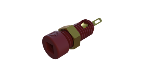 Hirschmann SKS 930308701 | MBI 1 Au Buchse 2mm rot