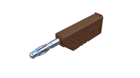 Hirschmann SKS 934100105 | LAS N WS Stecker 4mm braun