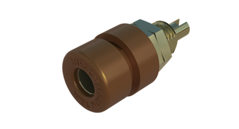 Hirschmann SKS 930166705 | BIL 30 Au Buchse 4mm braun