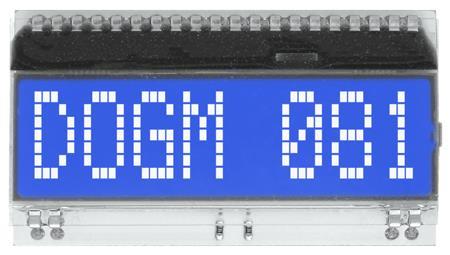 Display Visions EA DOGM081B-A | 1x8 DOG Textdisplay