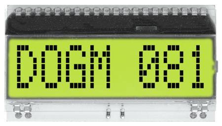 Display Visions EA DOGM081E-A | 1x8 DOG Textdisplay
