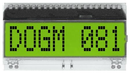 Display Visions EA DOGM081L-A | 1x8 DOG Textdisplay