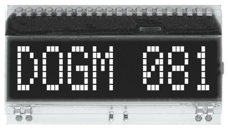Display Visions EA DOGM081S-A | 1x8 DOG Textdisplay