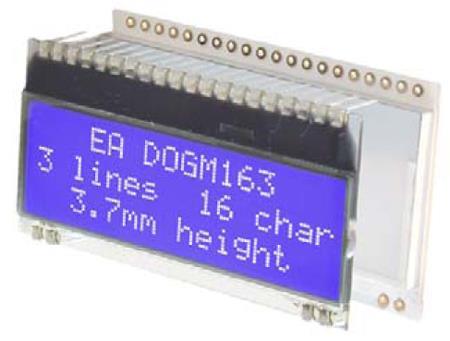 Display Visions EA DOGM163B-A | 3x16 DOG Textdisplay