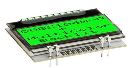 Display Visions EA DOGS104W-A | 4x10/2x10 DOG Textdisplay