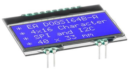 Display Visions EA DOGS164B-A | 4x16/2x16 DOG Textdisplay