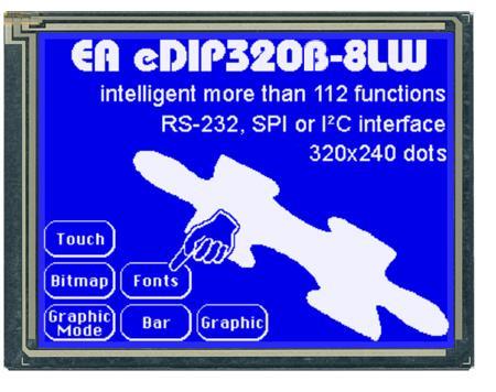 Display Visions EA EDIP320B-8LW | Intelligentes Grafik 5,7"