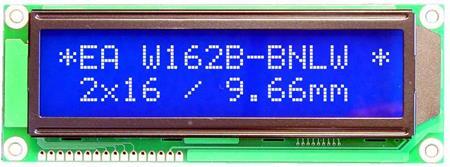 Display Visions EA W162B-BNLW | 2-zeiliges Display